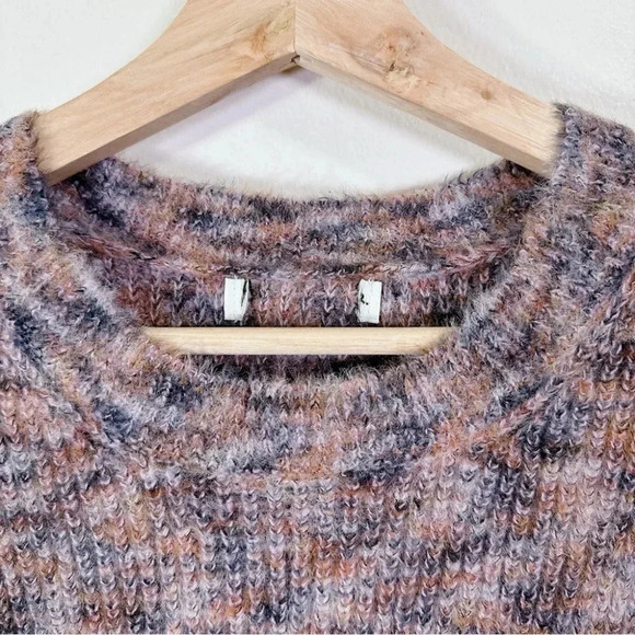 Unbranded Crewneck  Puff Sleeve Space Dye Sweater - Picture 13 of 16